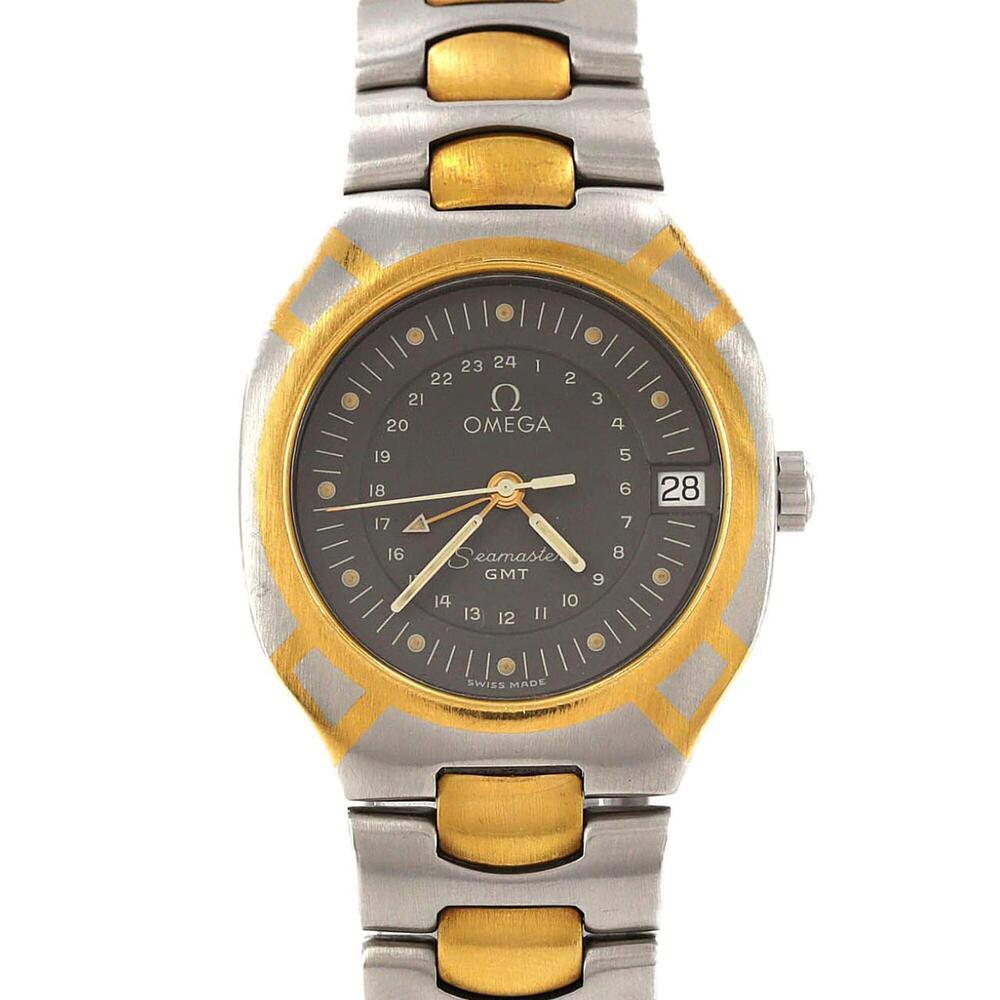 Omega Seamaster Polaris GMT Two-Tone Stainless Steel x Yellow Gold Quartz Watch